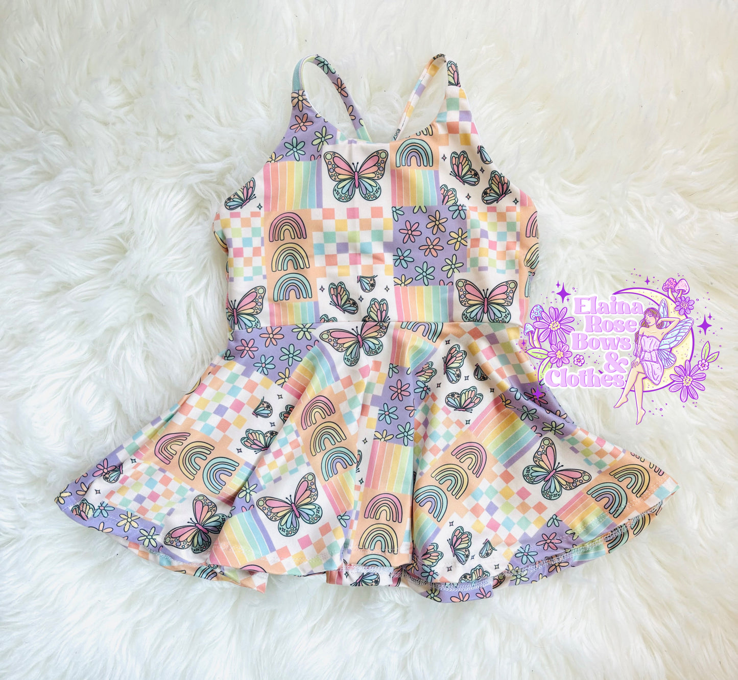 rainbow butterfly patchwork