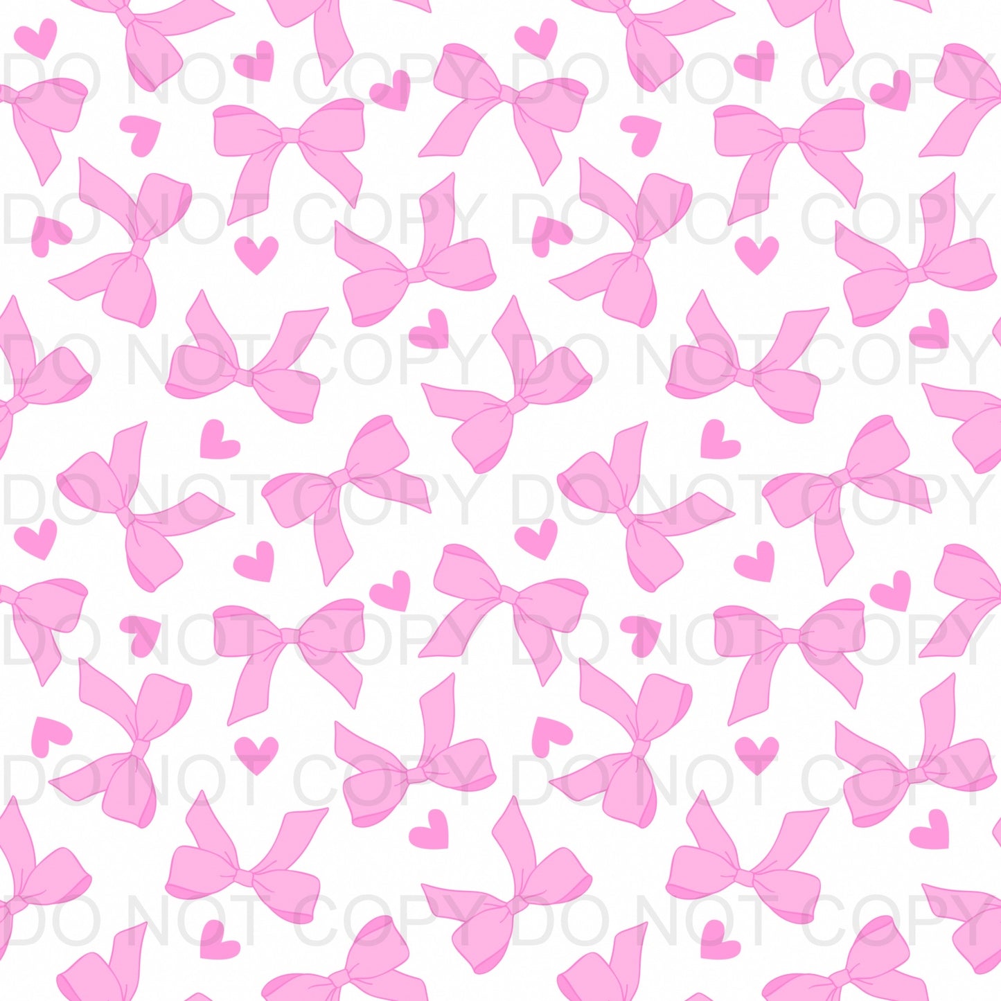 pink bows and hearts