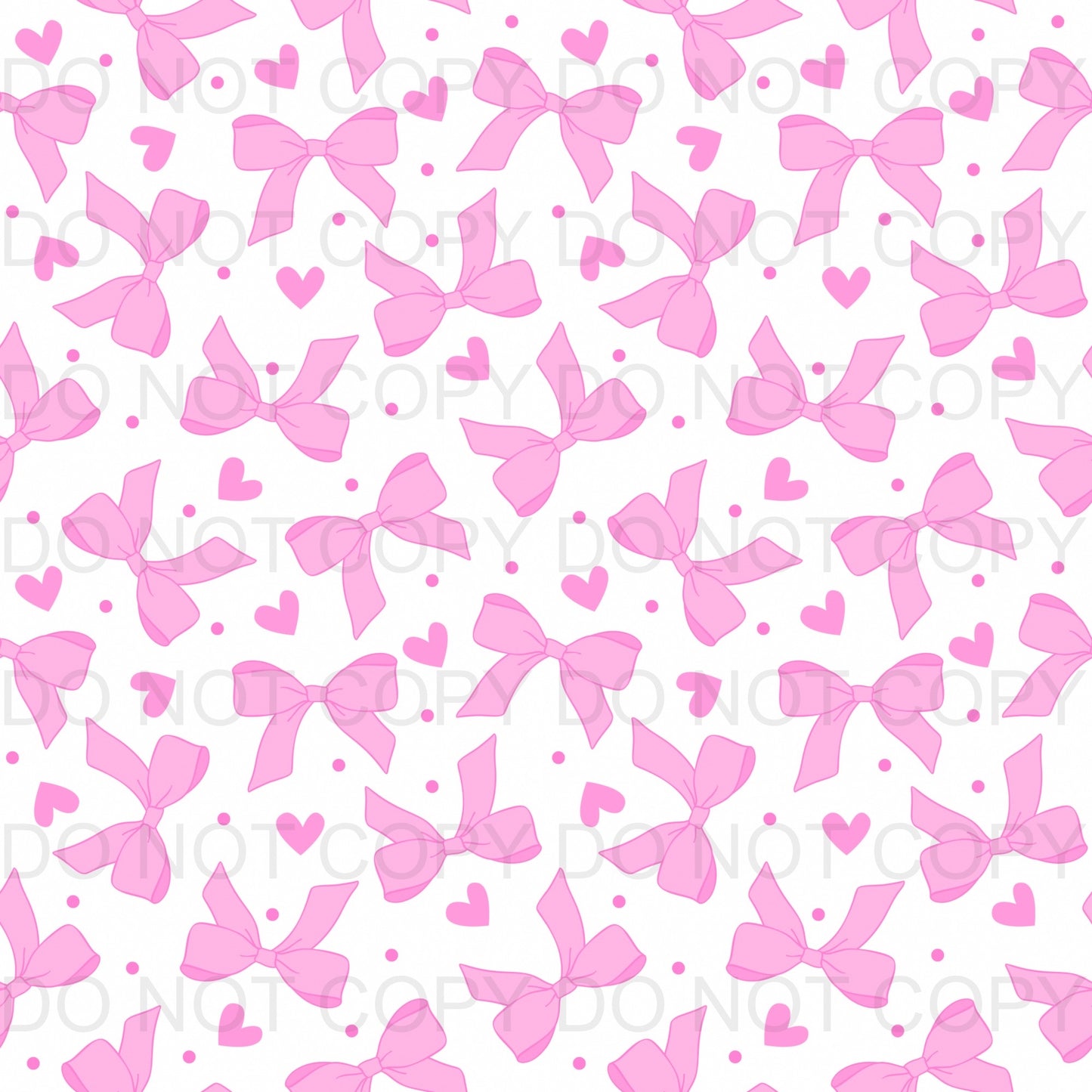 pink bows and hearts