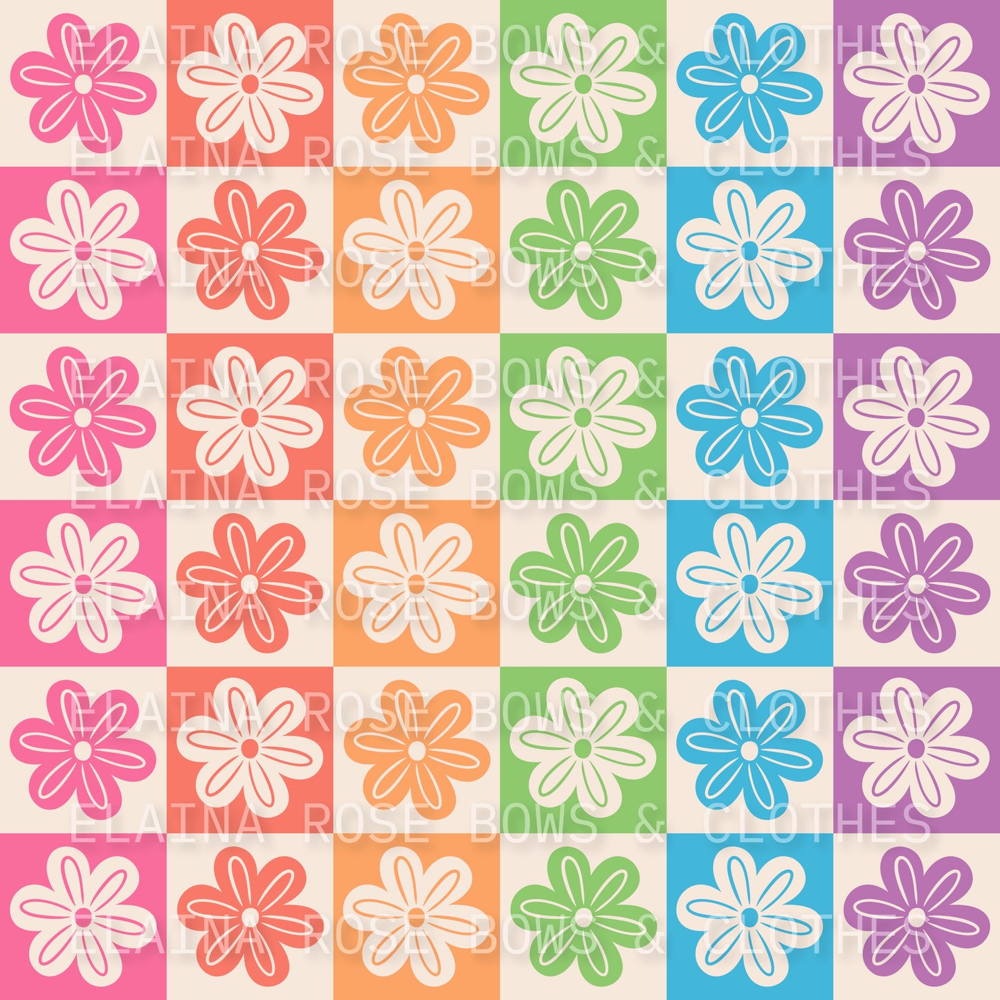 Checkered flowers