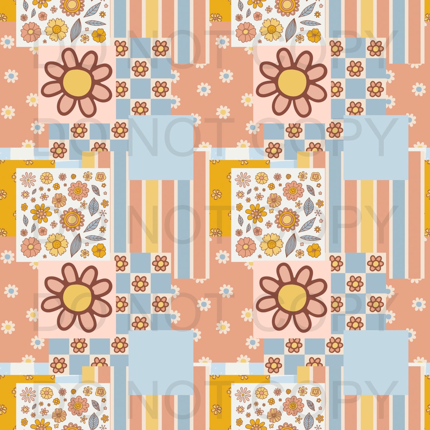 Boho retro patchwork