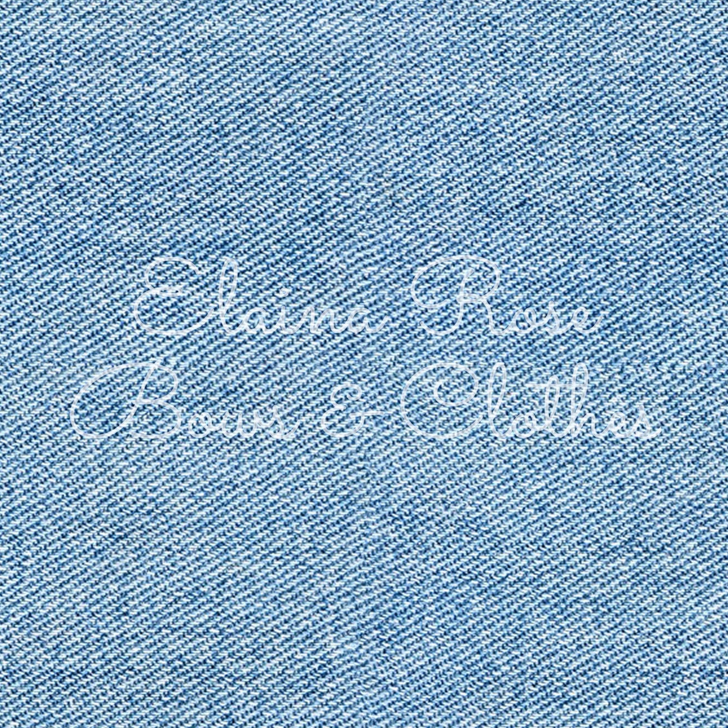 realistic light denim