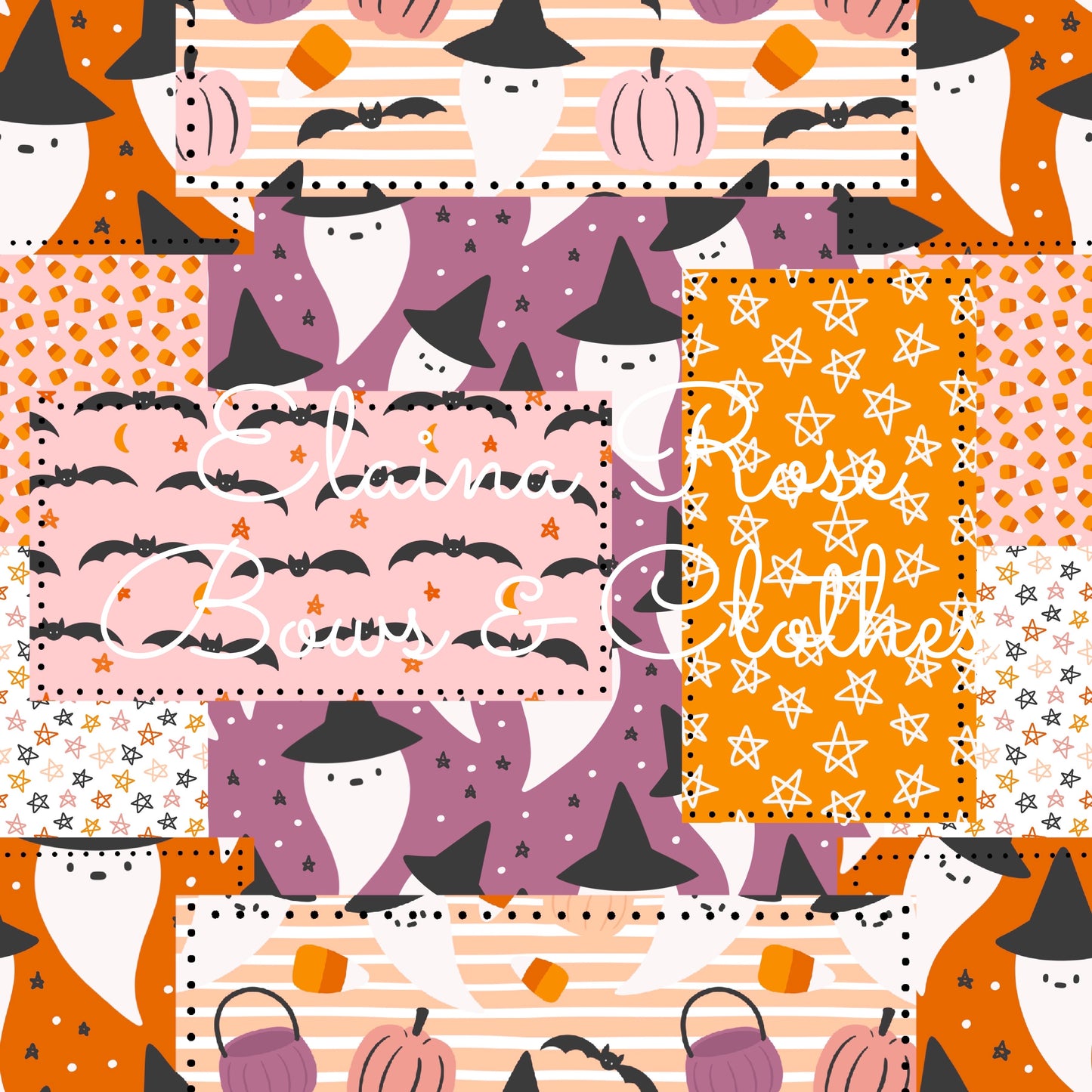 spooky halloween patchwork