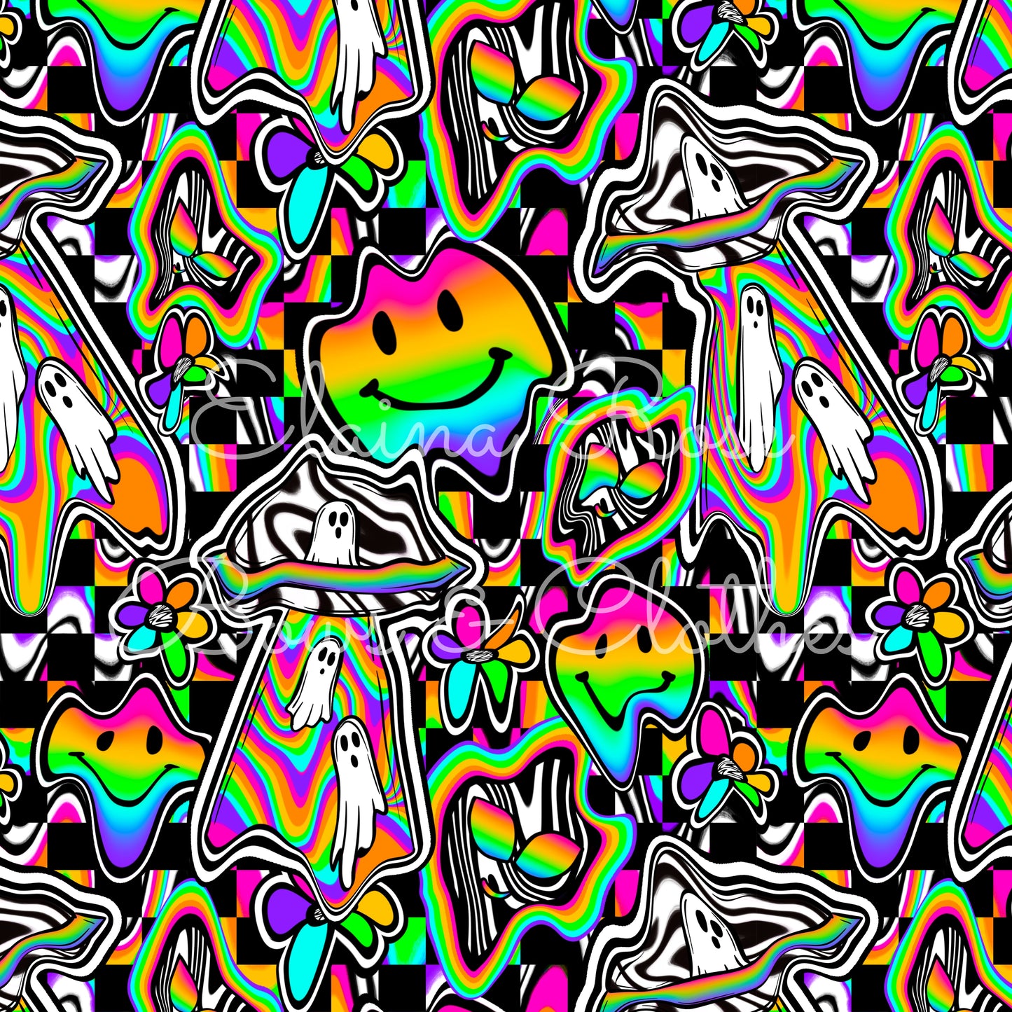 trippy checkered