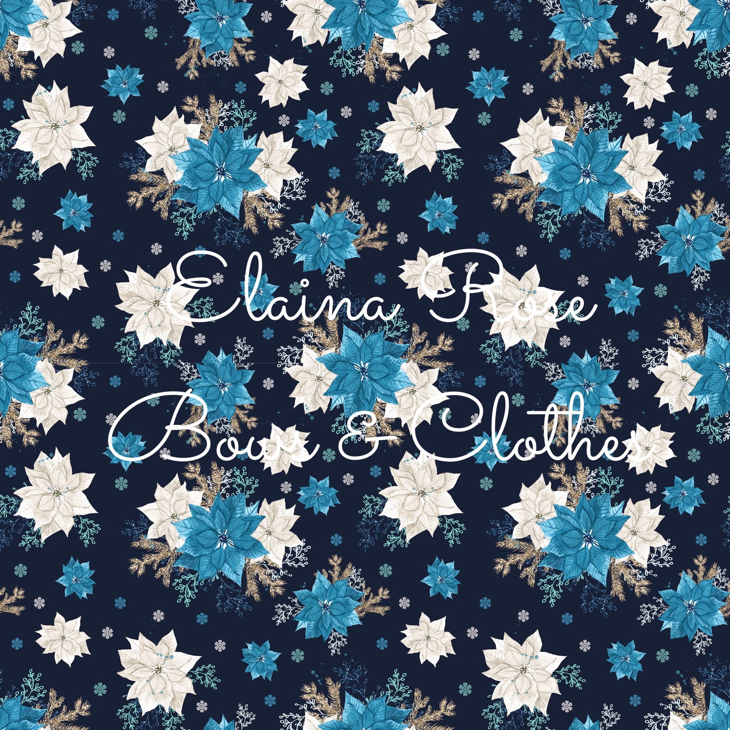 Blue pointsettas