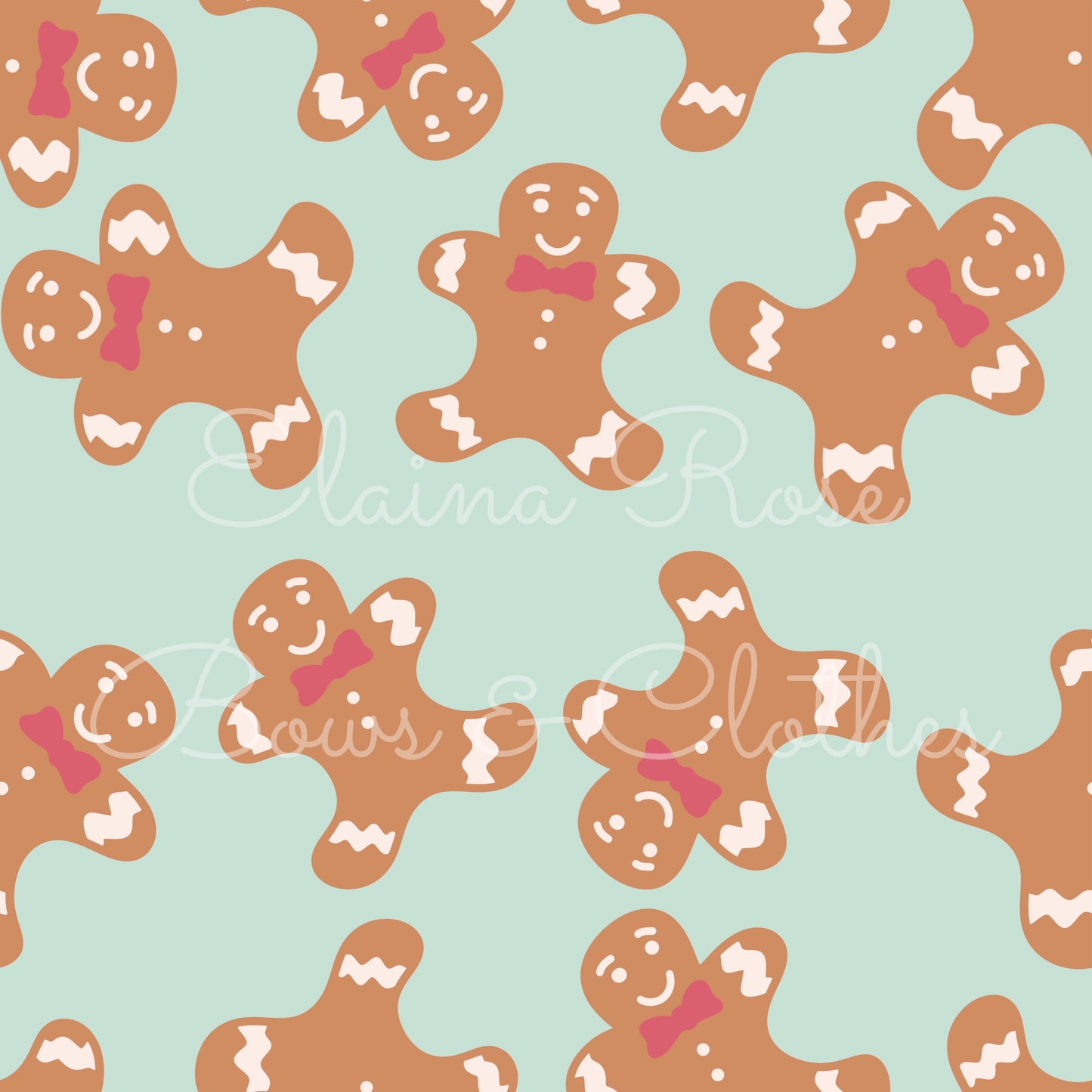 Blue gingerbread men