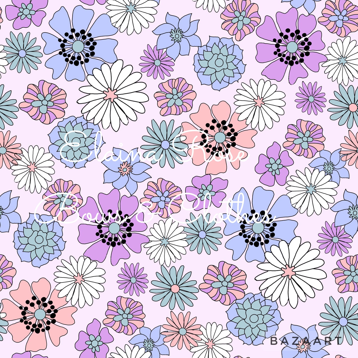 purple floral