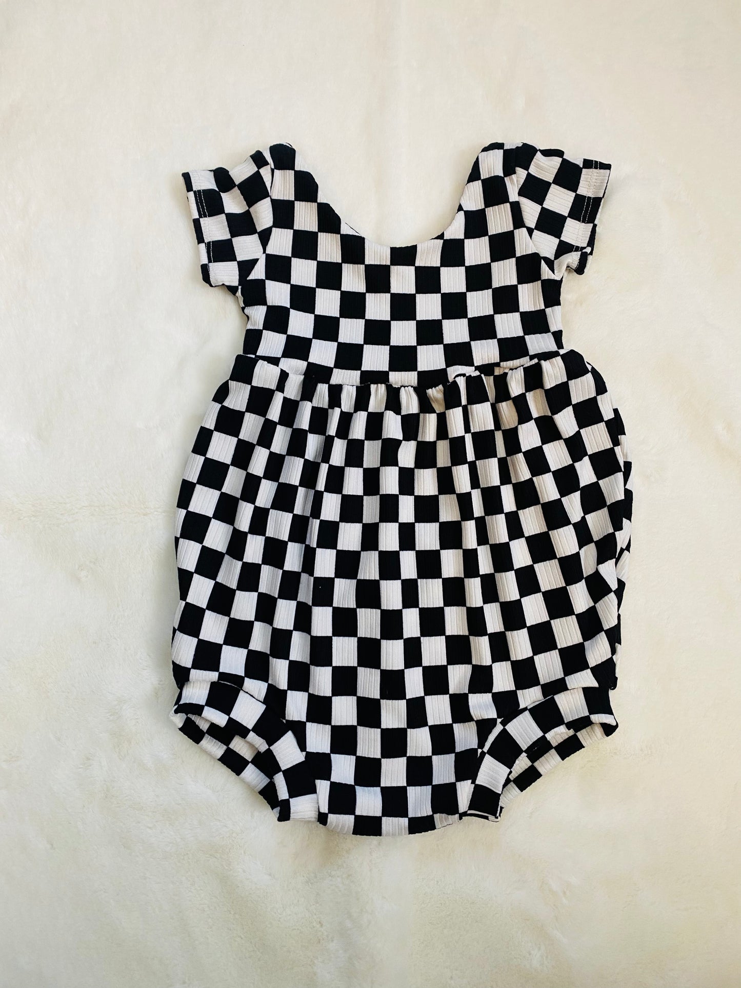 black and white checkered