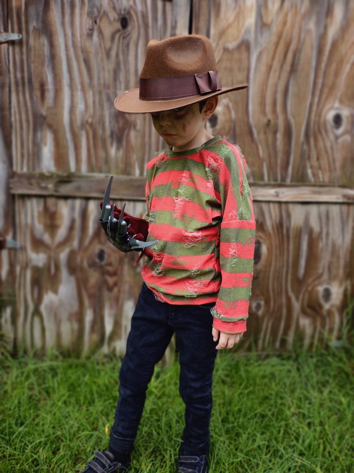 Freddy distressed stripes