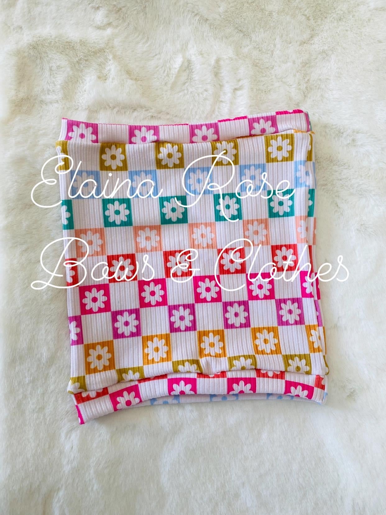 floral checkered 788