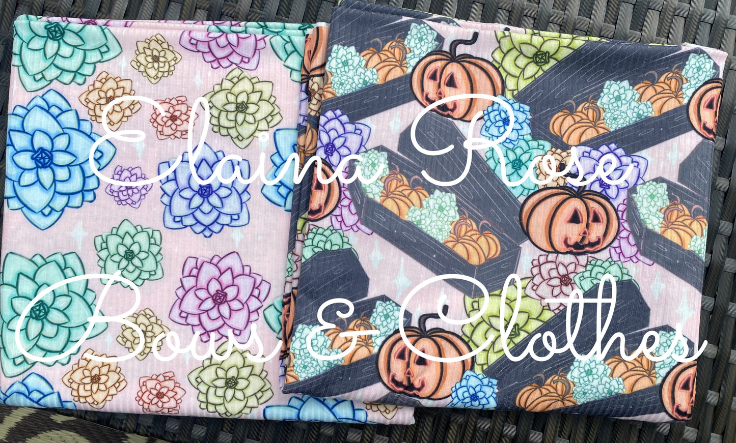 Pumpkin floral coffin