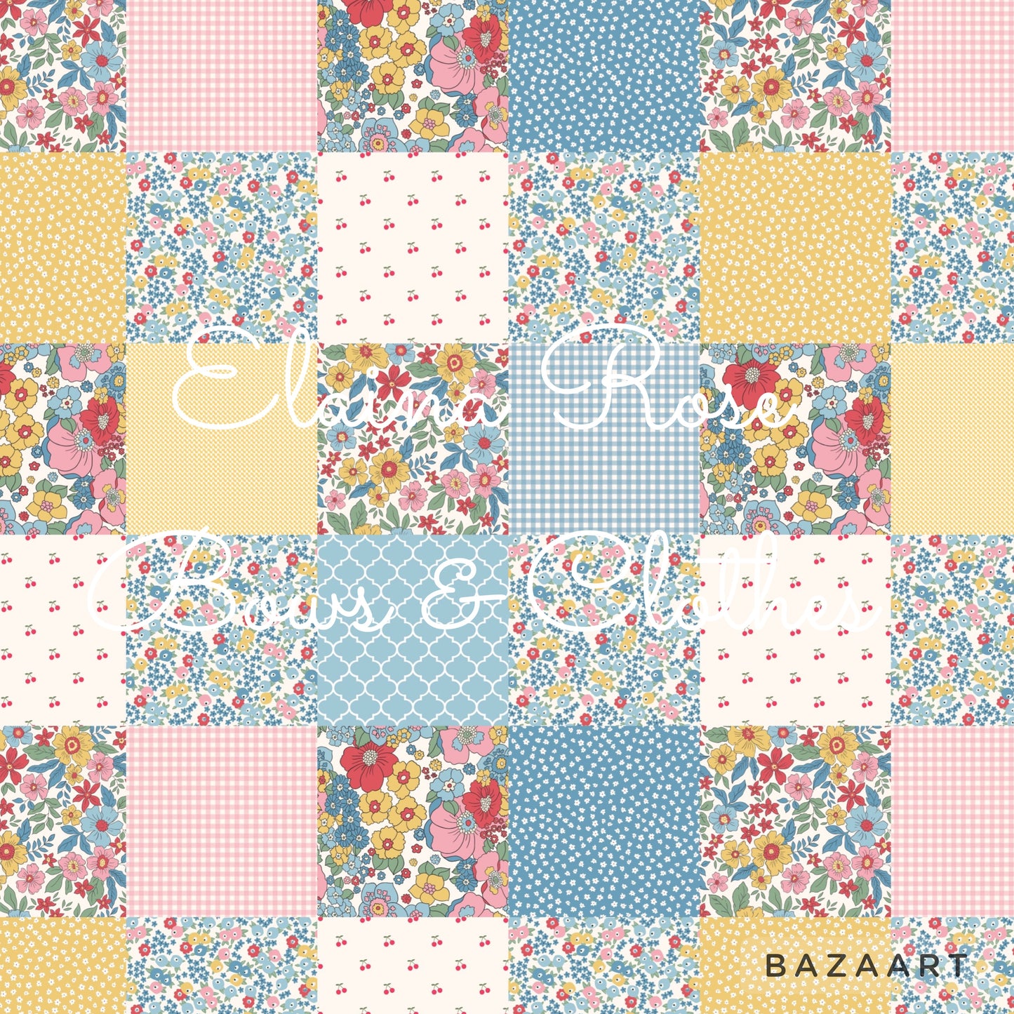floral patchwork