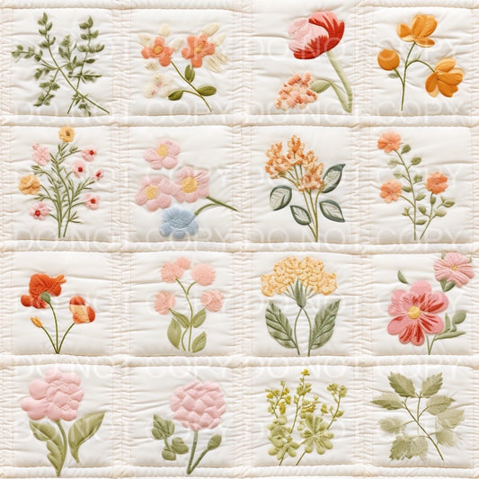 floral quilt