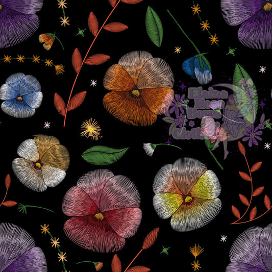 embroidery flowers