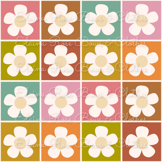checkered flowers