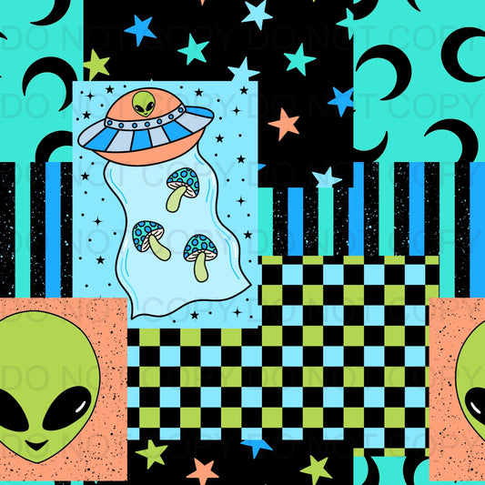 alien celestial patchwork