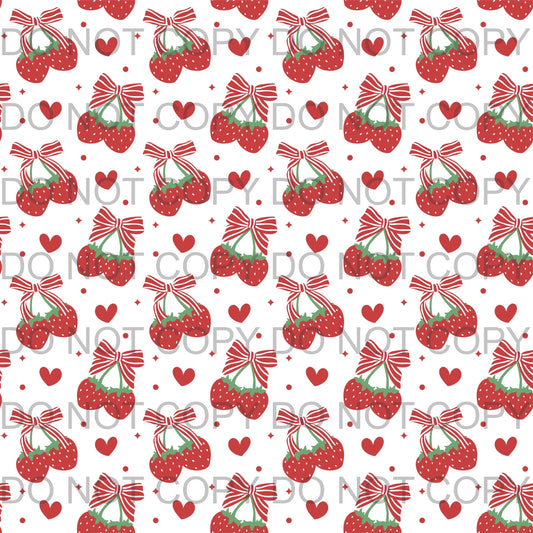 strawberries and bows