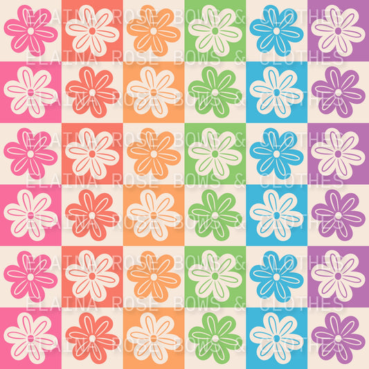 Checkered flowers