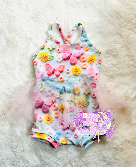 3d embroidery butterflies