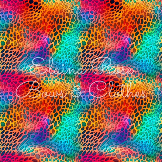 rainbow animal print