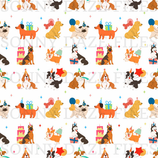 Party dogs white