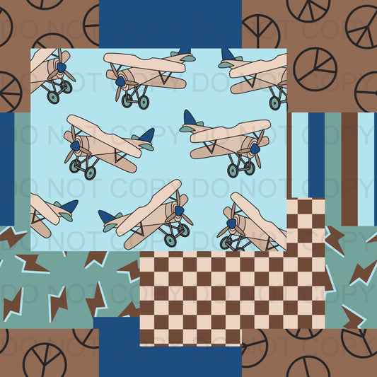airplane patchwork