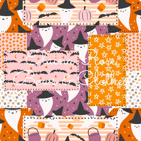 spooky halloween patchwork