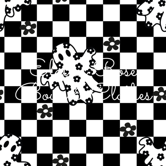 checkered floral ghosts
