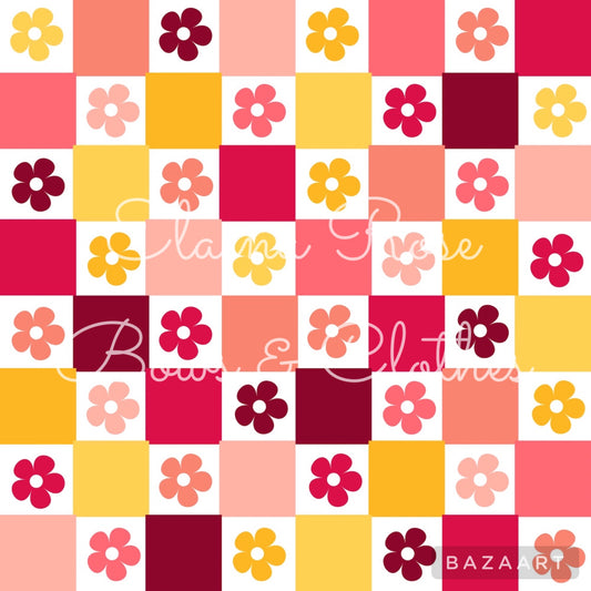 checker floral 5