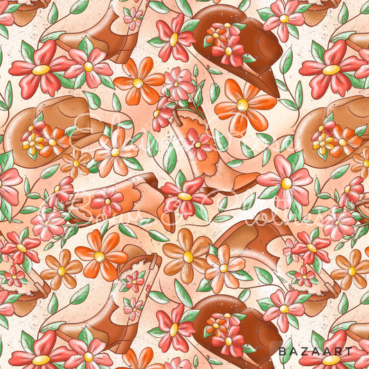floral boots
