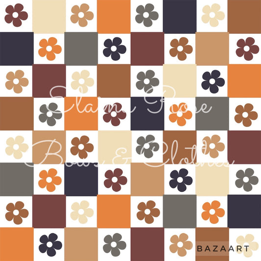 checker floral 1